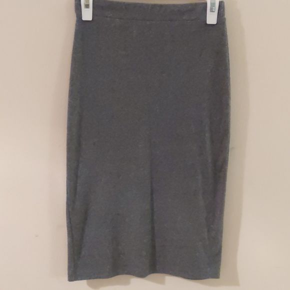 Divided Dresses & Skirts - Divided by H&M Basic Grey Pull On Stretch Bodycon Midi Skirt Women's Size US S